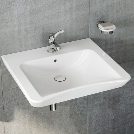 Раковина подвесная для людей с ограниченными возможностями Vitra Conforma 5289B003-0001 белая